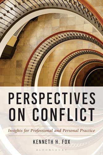 Book cover: "Perspectives on Conflict" with spiral staircase background.