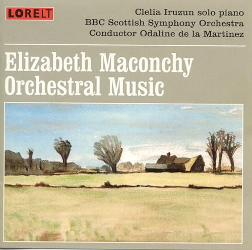 CD cover for Elizabeth Macconchy orchestral music with landscape image.