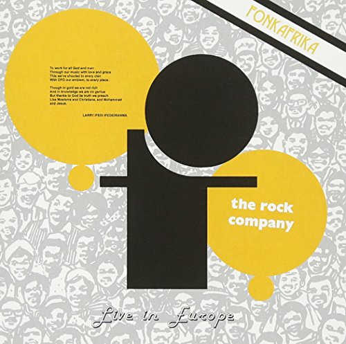 CD cover for “Fonk Africa” by Ofo The Rock Company, with yellow and black shapes.