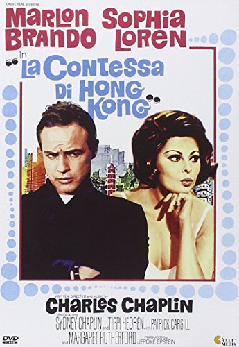 Movie poster for "Contessa Di Hong Kong" featuring Brando and Loren.