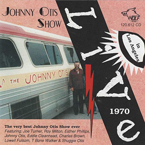 CD cover for "Live In Los Angeles 1970" featuring a bus and man.