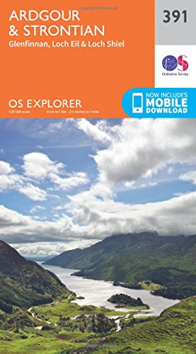 OS Explorer Map 391 Ardgour and Strontian OS Explorer Paper Map