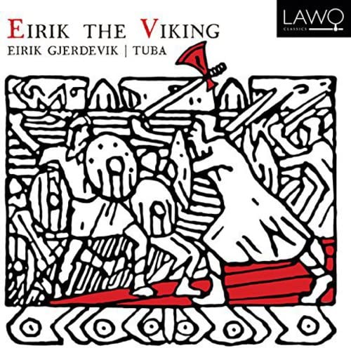 CD cover: black and white Viking ship illustration with red accents.