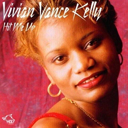 CD cover featuring Vivian Vance Kelly, close-up portrait, pink background.