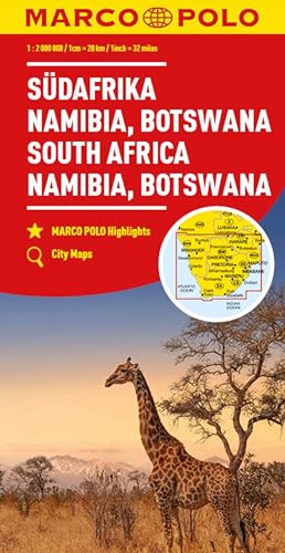 South Africa, Namibia, Botswana Marco Polo Map (Marco Polo Maps)
