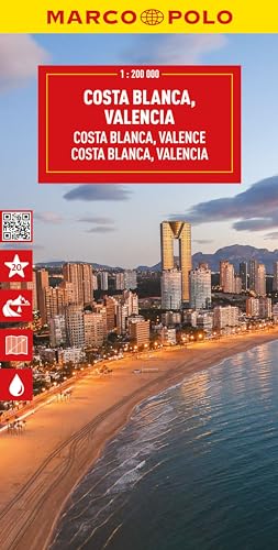 Costa Blanca Marco Polo Map : Including Valencia