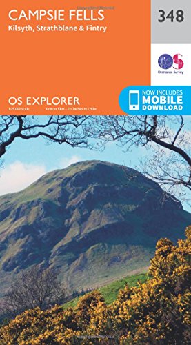 OS Explorer Map (348) Campsie Fells (OS Explorer Paper Map)