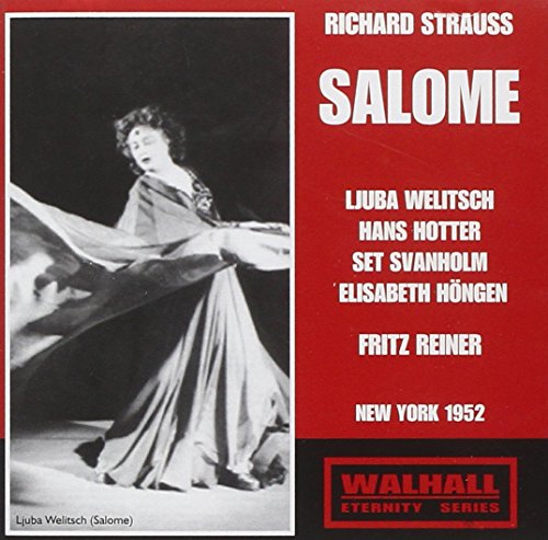 CD cover for Strauss’ “Salome” featuring Ljubа Welitsch in performance.