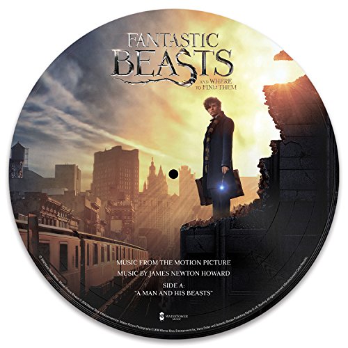 Vinyl record for “Fantastic Beasts” soundtrack, featuring Newt Scamander.