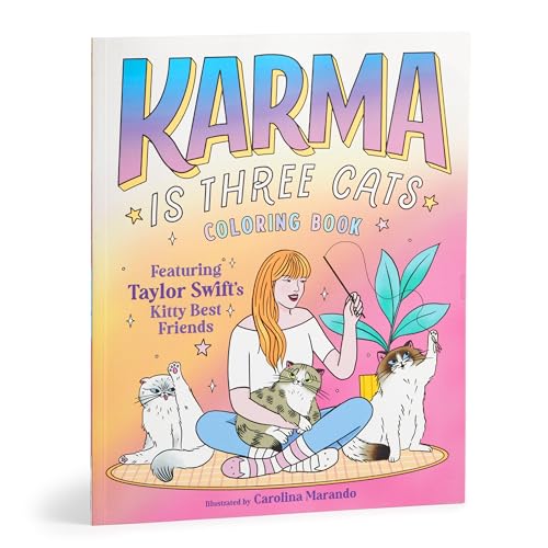 Karma is Three Cats Coloring Book
