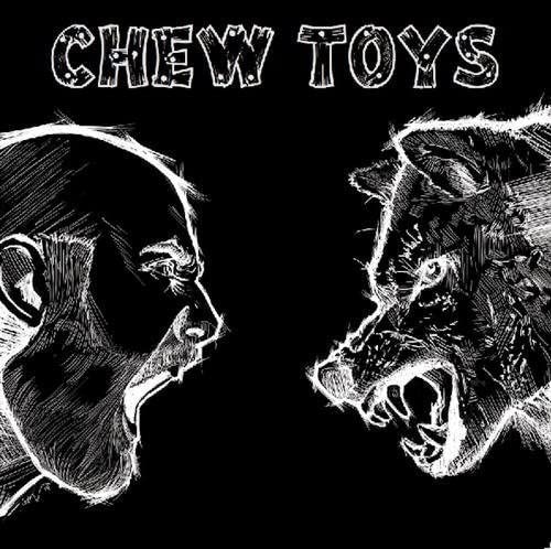 Black and white sketch of a gorilla and a bear facing each other.
