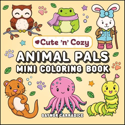 Animal Pals Mini Coloring Book