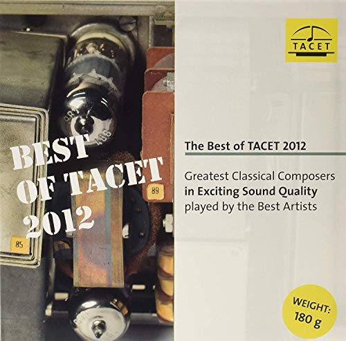 Vinyl record cover for “The Best of TACET 2012” by Bach and Gaede.