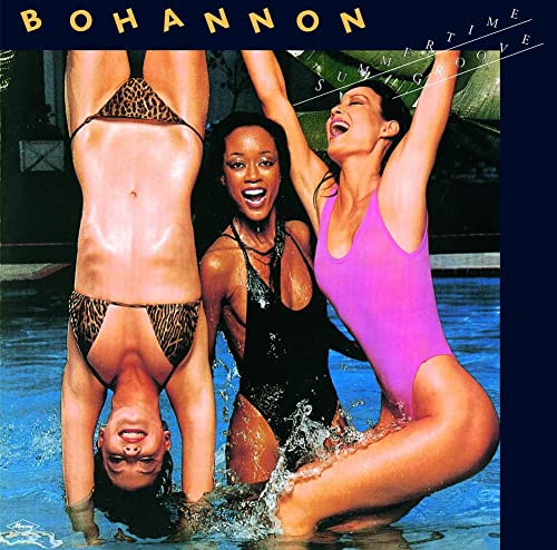 CD cover: three women in swimsuits by a pool, smiling.
