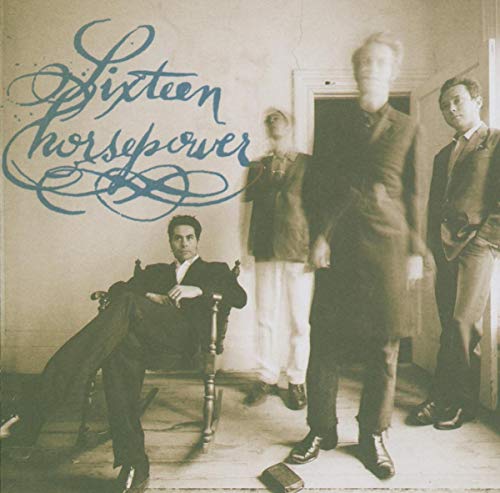 CD cover for 16 Horsepower’s “Low Estate” featuring four men in suits.