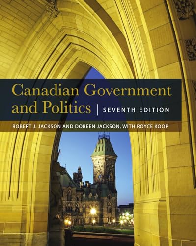 Textbook cover showing the Canadian Parliament building framed by a stone archway.