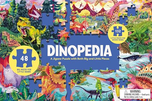 Dinopedia Jigsaw Puzzle : A 180-Piece Dinosaur Jigsaw Puzzle with Both Big and Little Pieces