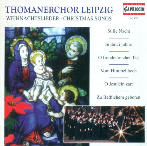 CD cover for Thomanerchor Leipzig’s “Christmas Songs” featuring religious art.