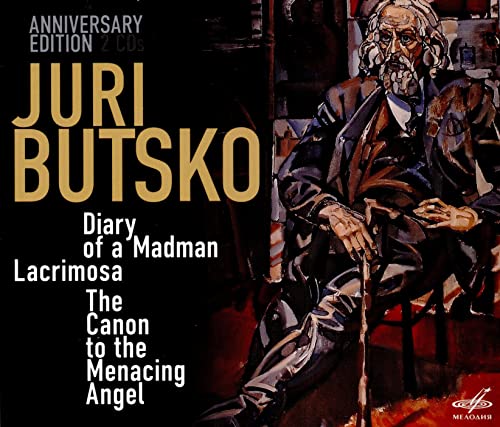 CD cover featuring a painted portrait of an older man with a cane.