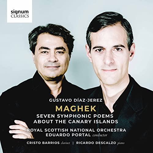 CD cover featuring portraits of two men and album title “Maghek”.