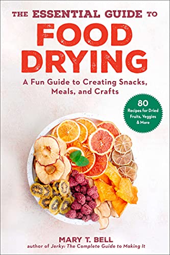 Colorful cookbook cover with food images and possibly a dehydrator or dried foods.