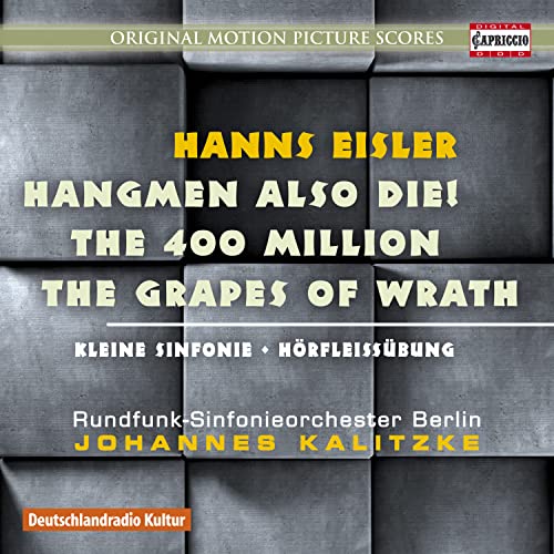 Radio So Berlin/kallitzke - Hanns Eisler: Hangmen Also Die!, The 400 Million, The Grapes of Wrath, Kleine Symphonie, Hörfleißübung [CD]