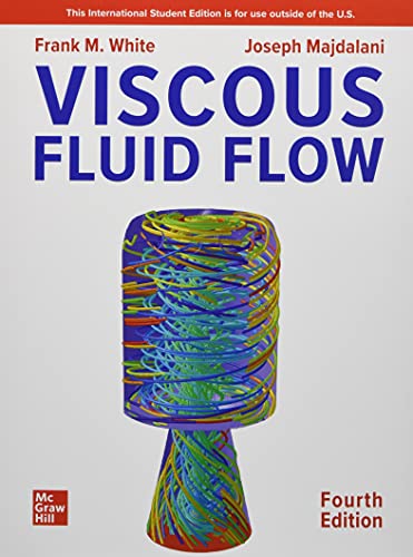 Textbook cover for "Viscous Fluid Flow" with colorful swirling fluid illustration.