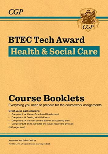 BTEC Tech Award in Health & Social Care: Course Booklets Pack (CGP BTEC Tech Awards)