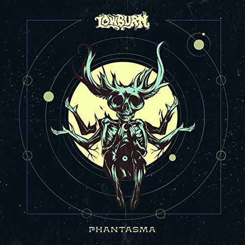 CD cover art: skeletal figure with antlers against a yellow moon.