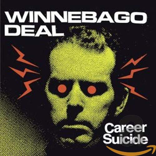 Album cover with a stylized green face, red eyes, and red lightning bolts.
