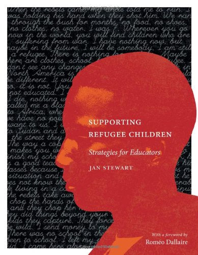 Book cover featuring a red silhouette of a child's profile over handwritten text.