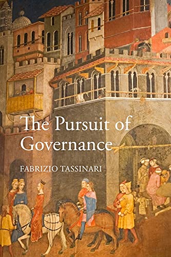 Book cover with Renaissance-style painting and title “The Pursuit of Governance.”