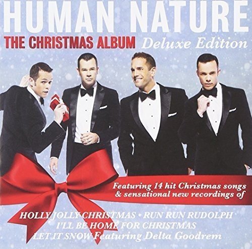 CD cover for Human Nature’s “The Christmas Album Deluxe Edition” featuring four men.