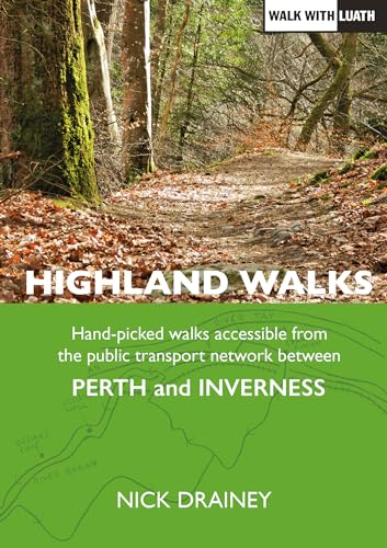 Book cover: Highland Walks, showing a path through a wooded area.