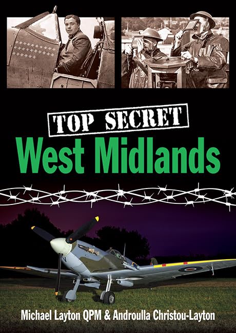 Book cover: "Top Secret West Midlands" with vintage aircraft and soldiers.