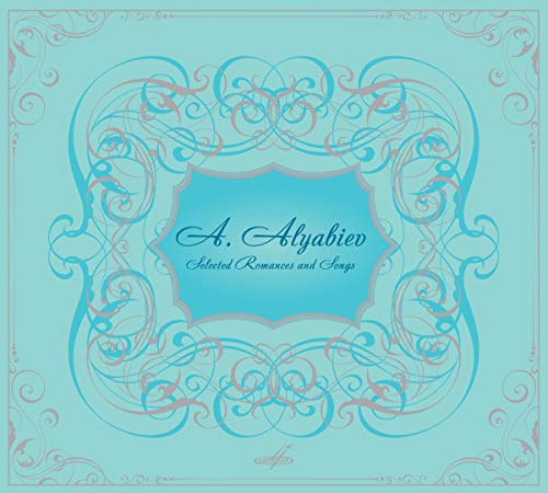 CD cover with blue and pink ornate swirls and text A. Alyabiev.