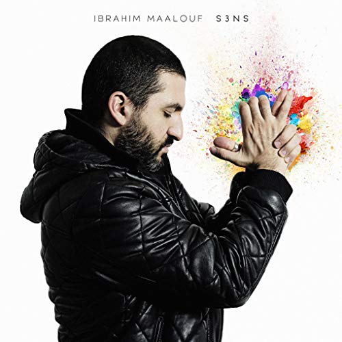 Ibrahim Maalouf album cover featuring a man with colorful paint splatter.