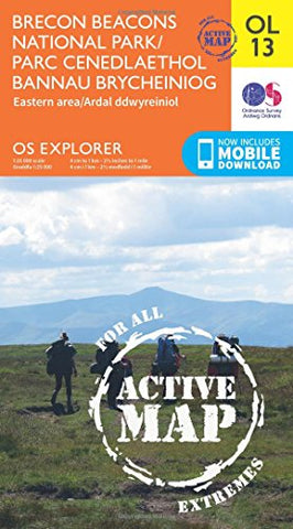 Brecon Beacons National Park / Parc Cenedlaethol Bannau Brycheiniog Map | Weatherproof | Eastern Area / Ardal ddwyreiniol | Ordnance Survey | OS ... | Maps | Adventure (OS Explorer Map Active)