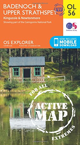 OS Explorer ACTIVE OL56 Badenoch & Strathspey (OS Explorer Map Active)