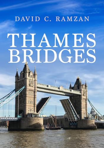 Book cover titled Thames Bridges by David C. Ramzan featuring London's Tower Bridge open.