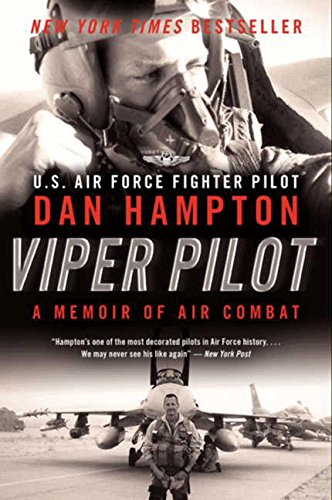 Book cover: "Viper Pilot" memoir featuring a fighter pilot in gear.