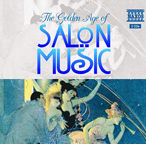 CD cover for “The Golden Age of Salon Music” with vintage illustration.