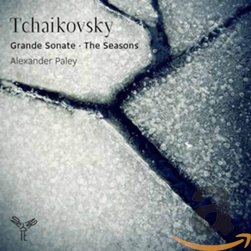 CD cover for Tchaikovsky sonatas performed by Alexander Paley, abstract design.