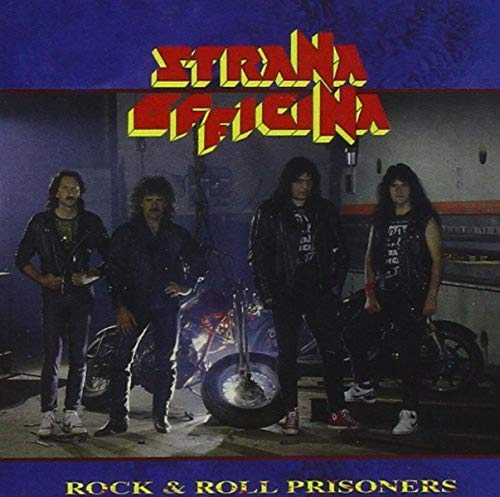 CD cover: Band photo with motorcycles, titled "Rock & Roll Prisoners".