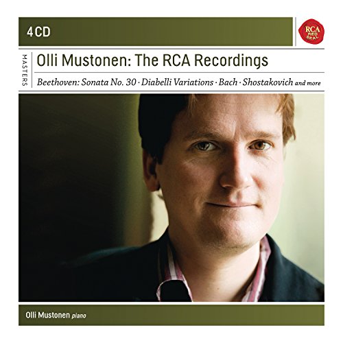 CD cover featuring pianist Olli Mustonen, with text listing composers.