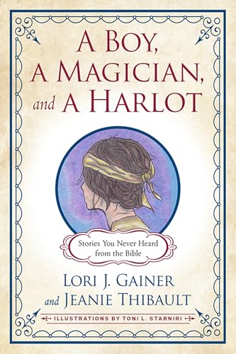 Book cover: “A Boy, A Magician, and A Harlot” with a portrait of a boy.
