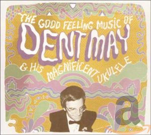 CD cover for Dent May, featuring a portrait and psychedelic design.