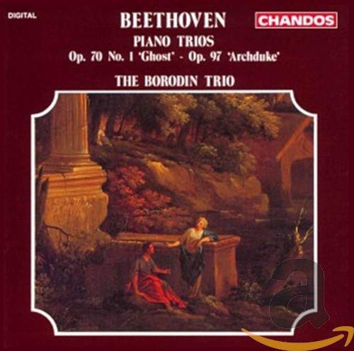 CD cover for Beethoven piano trios performed by the Borodin Trio.