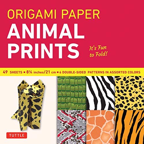 Origami Paper - Animal Prints - 8 1/4" - 49 Sheets: (Tuttle Origami Paper)