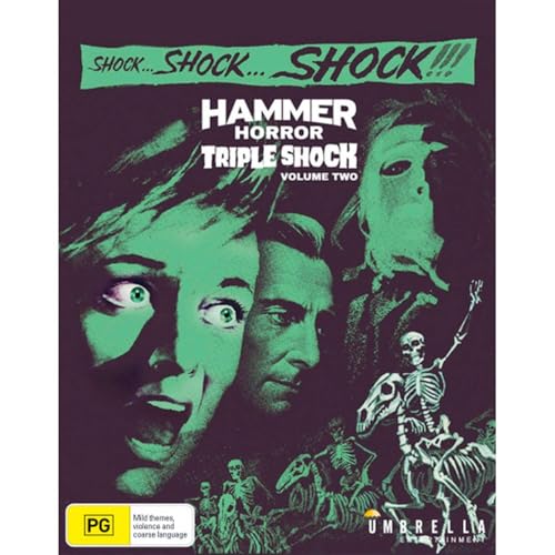 Hammer Horror Vol. 2 Blu-ray cover with ghostly faces and skeletons.